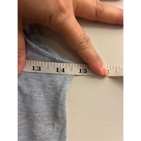 Pure Barre Heather Blue Tank Top sz M super soft athletic workout yoga Pilates - Picture 5 of 7